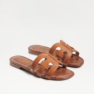 Sam Edelman Tan Leather Bay Slide Sandals
